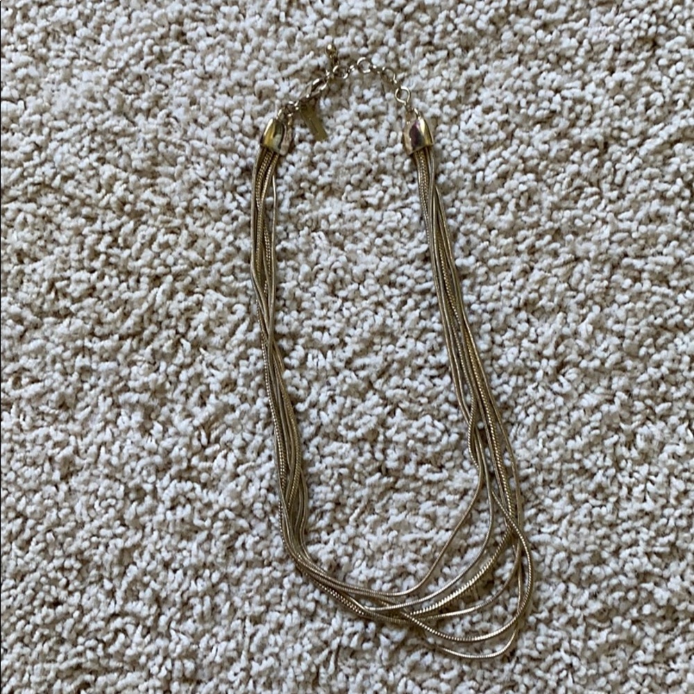 Gold layered necklace